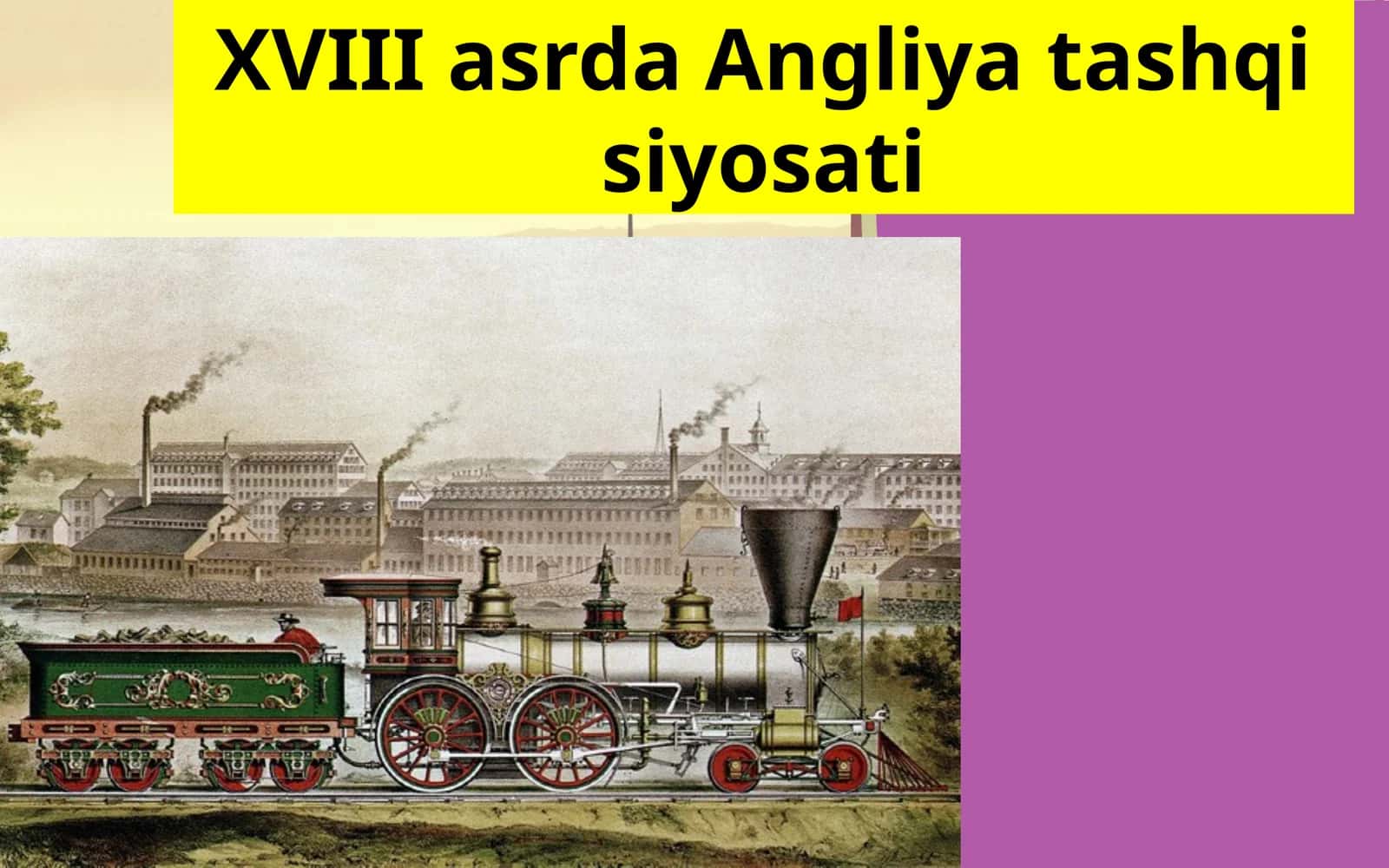 XVIII asrda Angliya tashqi siyosati