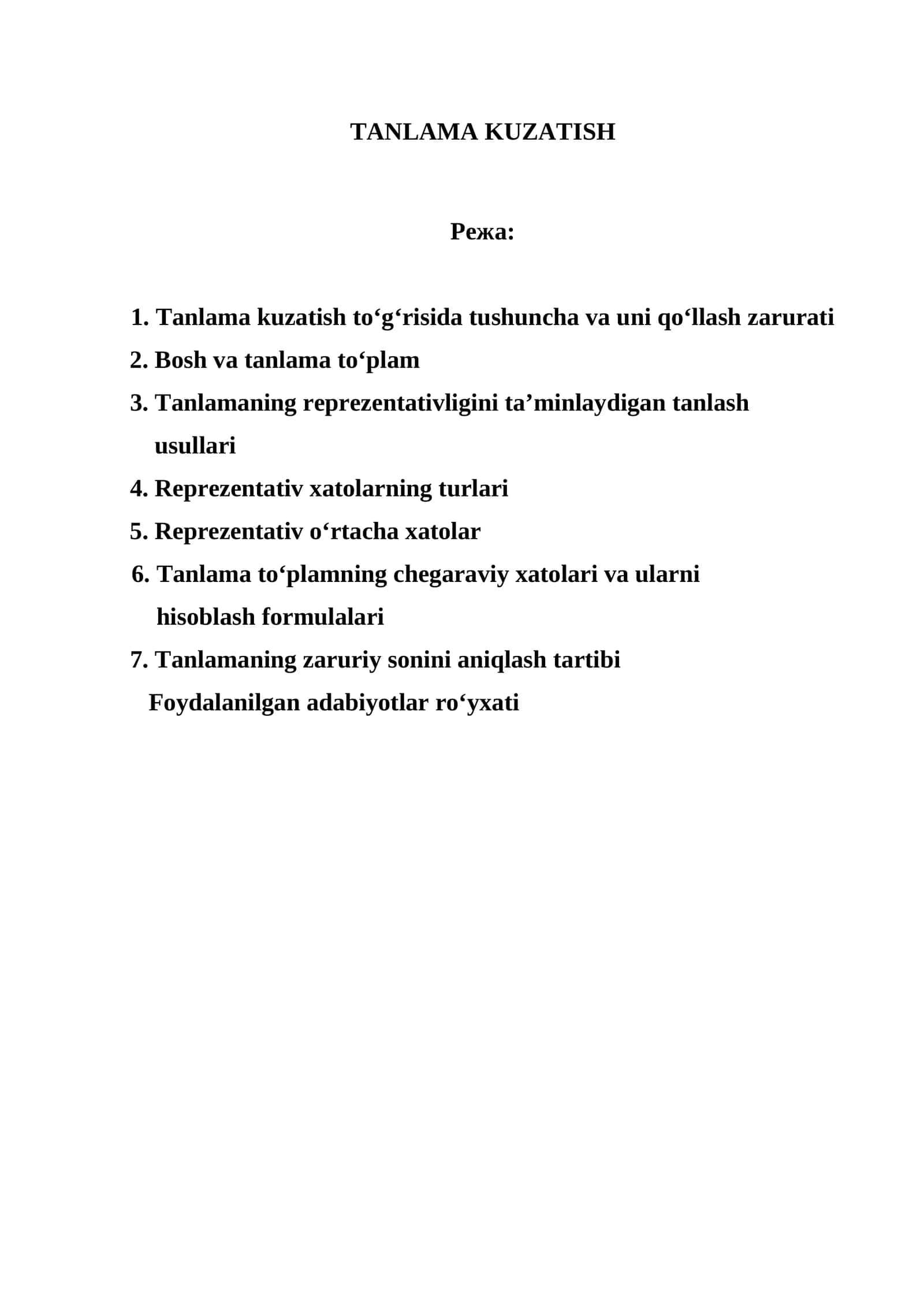 TANLAMA KUZATISH