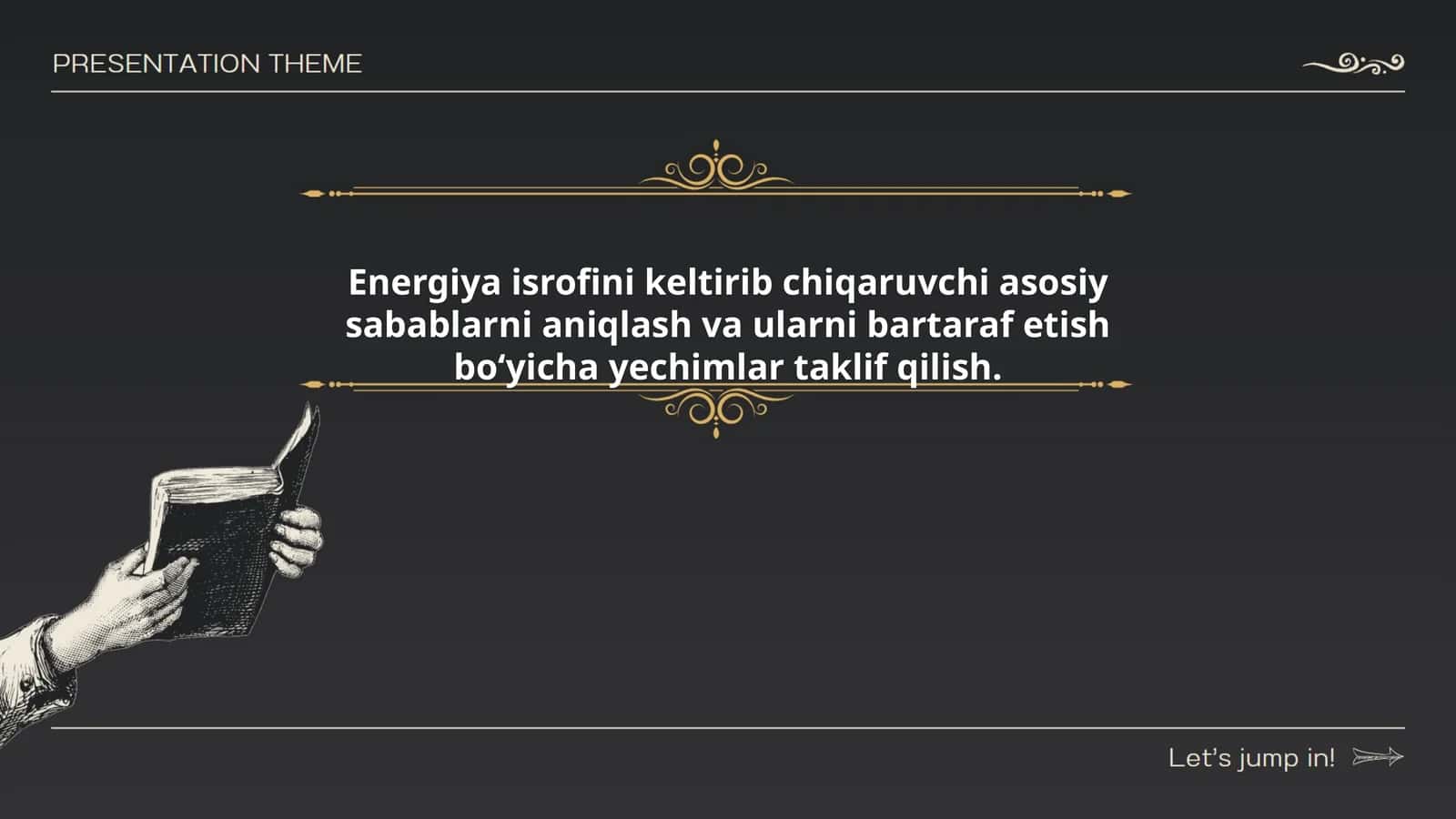 Energiya isrofini keltirib chiqaruvchi asosiy sabablarni aniqlash va ularni bartaraf etish