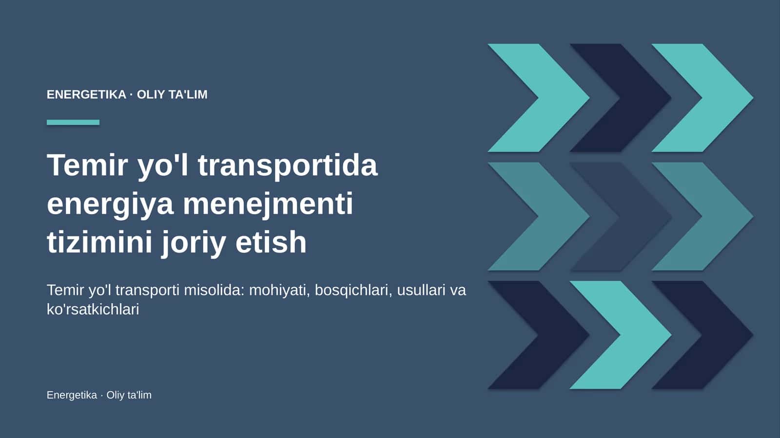 temir yo'l transportida energiya menejmenti tizimini joriy etish 9011