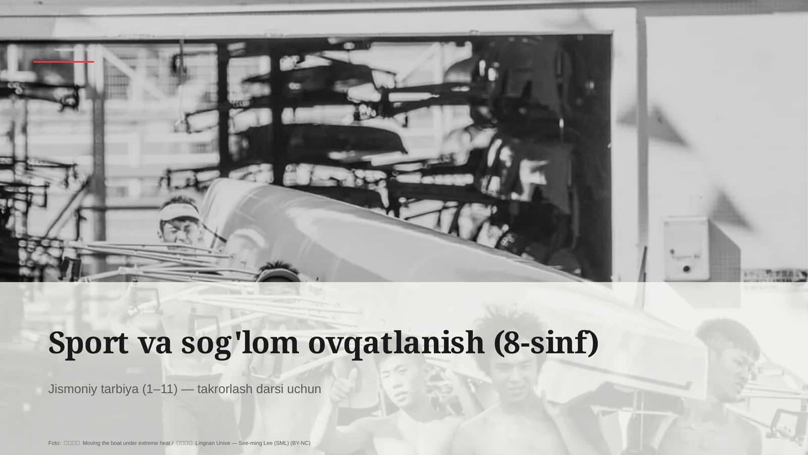 Sport va sog'lom ovqatlanish (8-sinf)