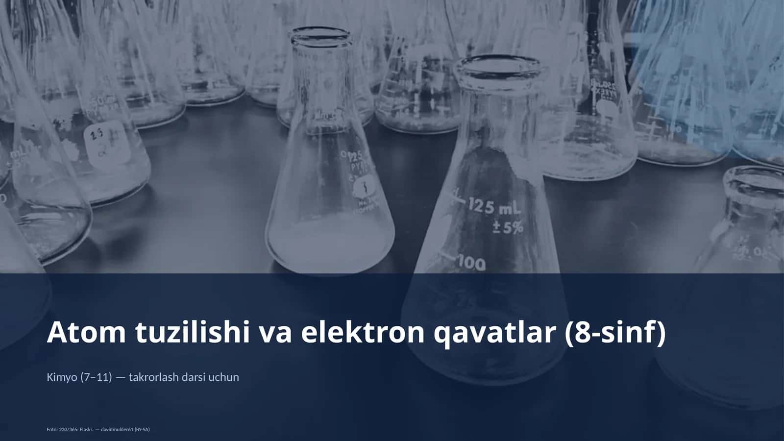 Atom tuzilishi va elektron qavatlar (8-sinf)