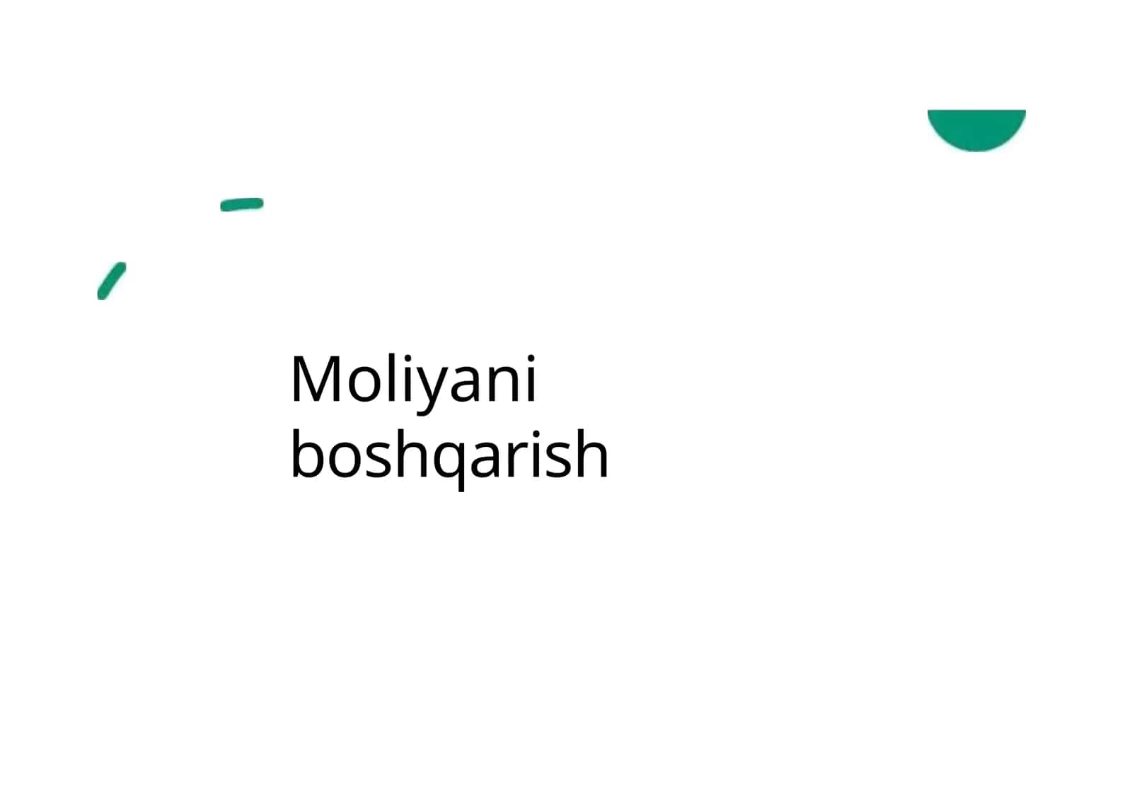 Moliyaniboshqarish