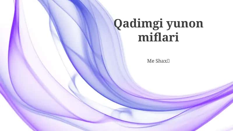Qadimgi yunon miflari