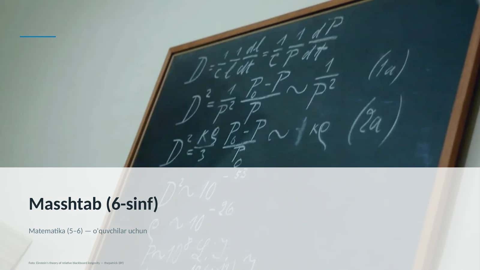Masshtab (6-sinf) Matematika (5–6)