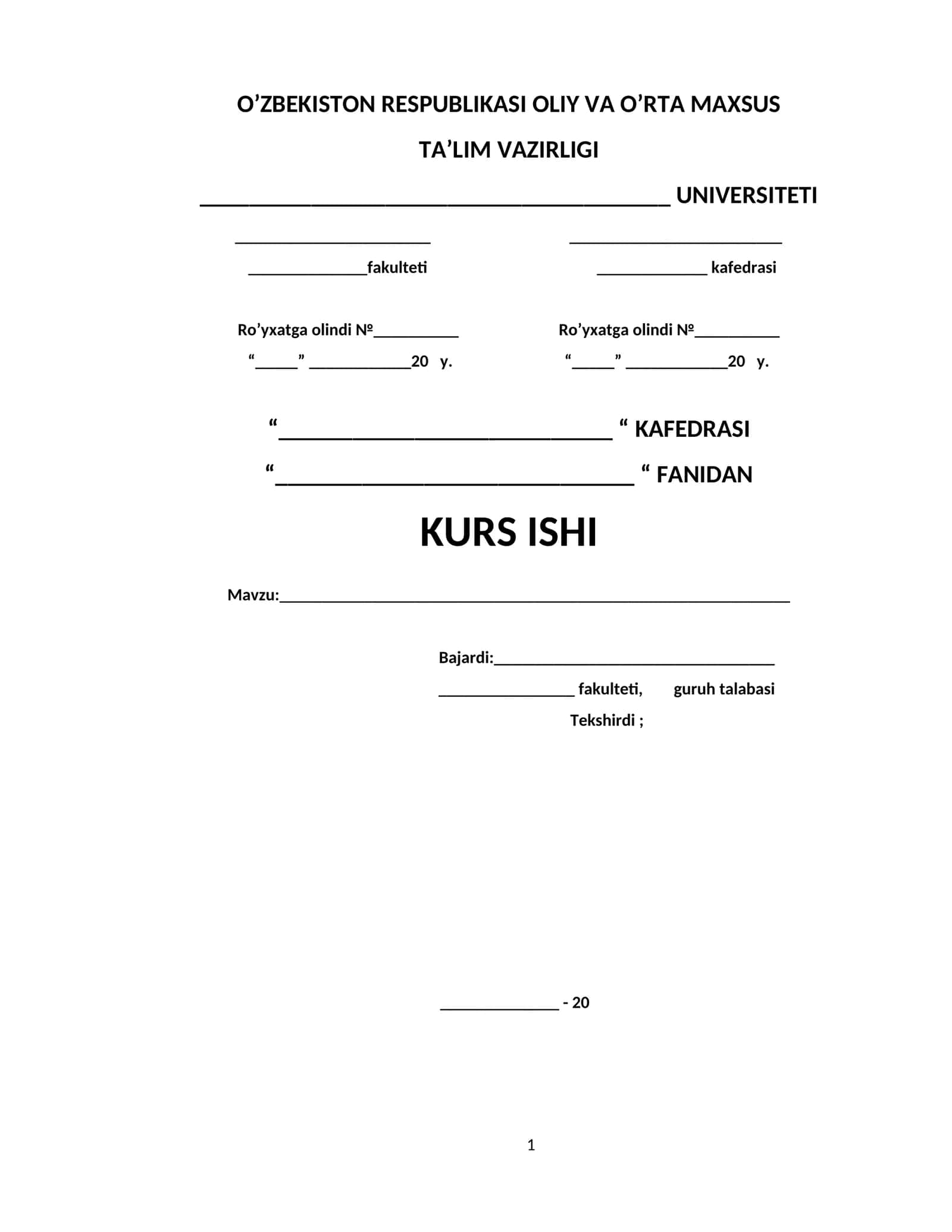 BARGLARNING MORFOLOGIK VA ANATOMIK TUZILISHI