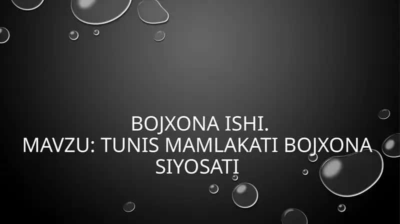 BOJXONA ISHI