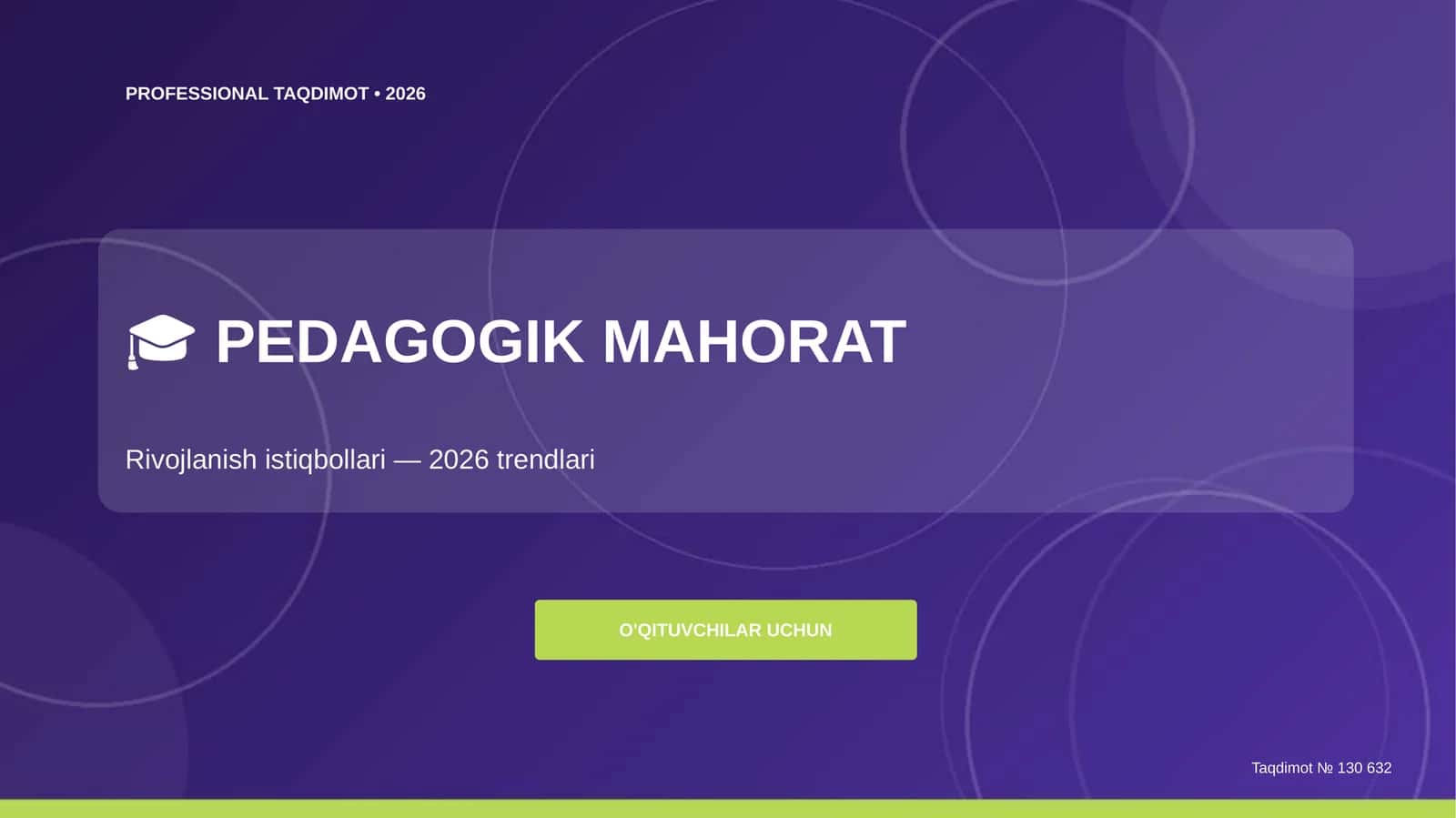 Pedagogik mahorat: rivojlanish istiqbollari (2026 trendlari)