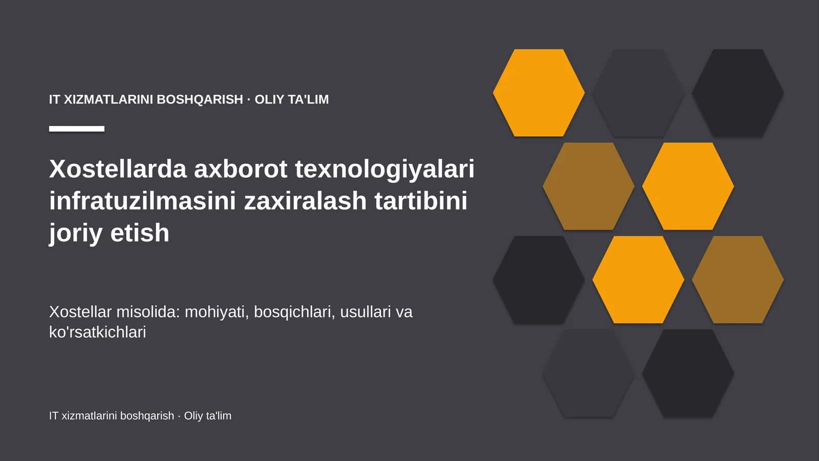 xostellarda axborot texnologiyalari infratuzilmasini zaxiralash tartibini joriy etish 5999