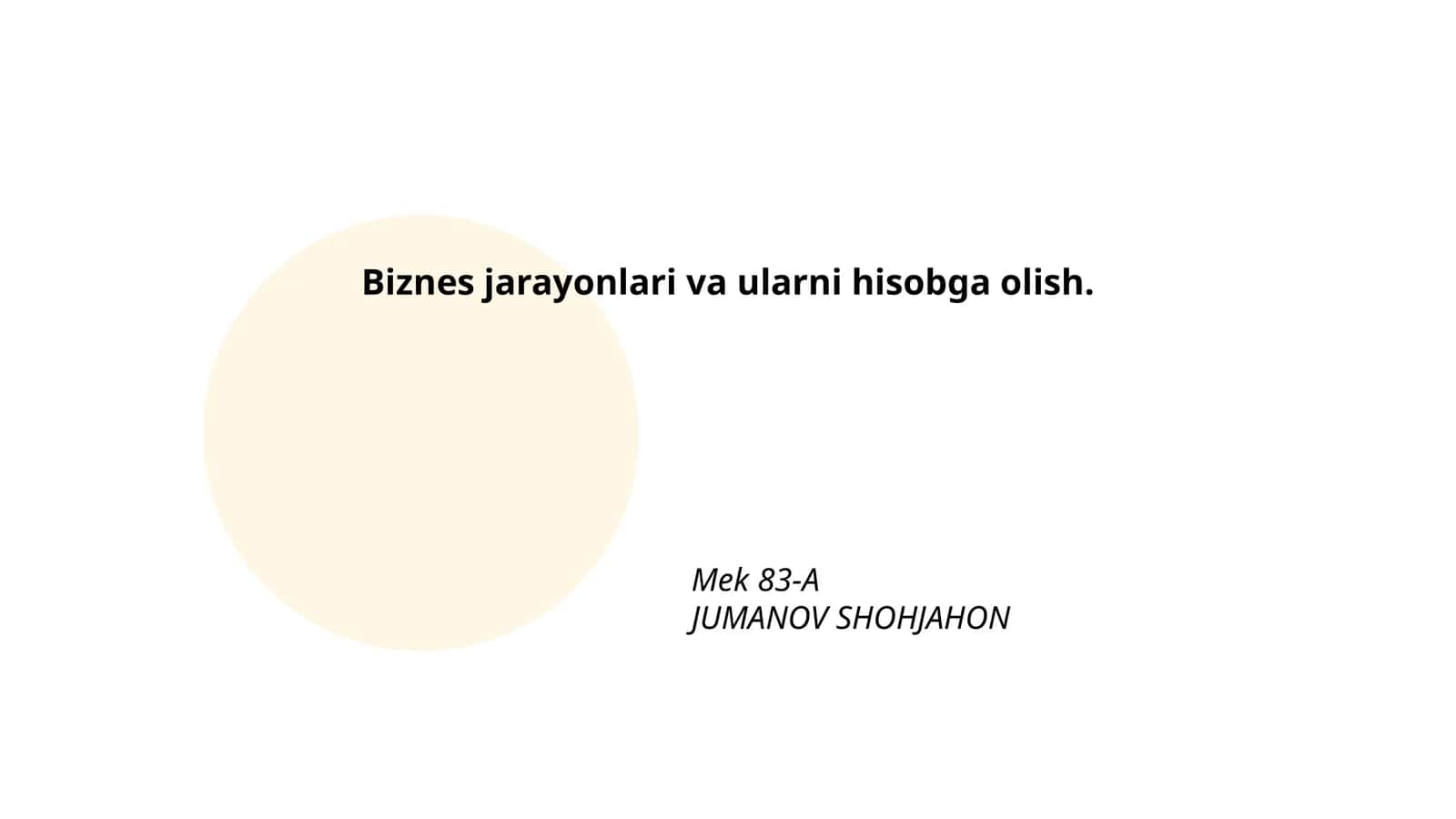 Biznes jarayonlarini optimallashtirish
