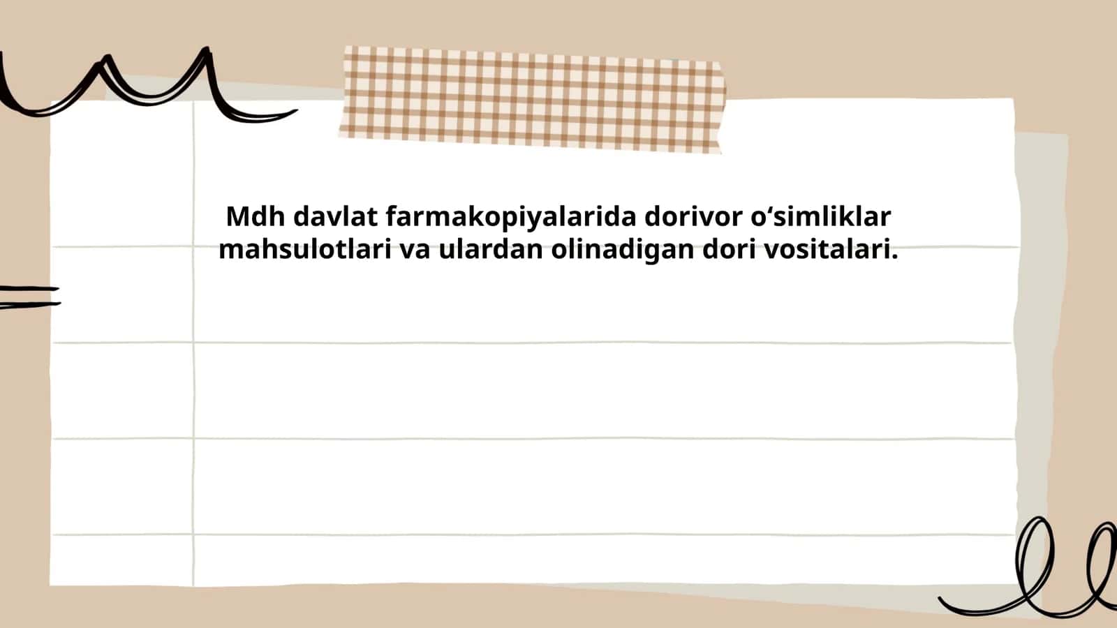 Dorivor oʻsimliklar klassifikatsiyasi
