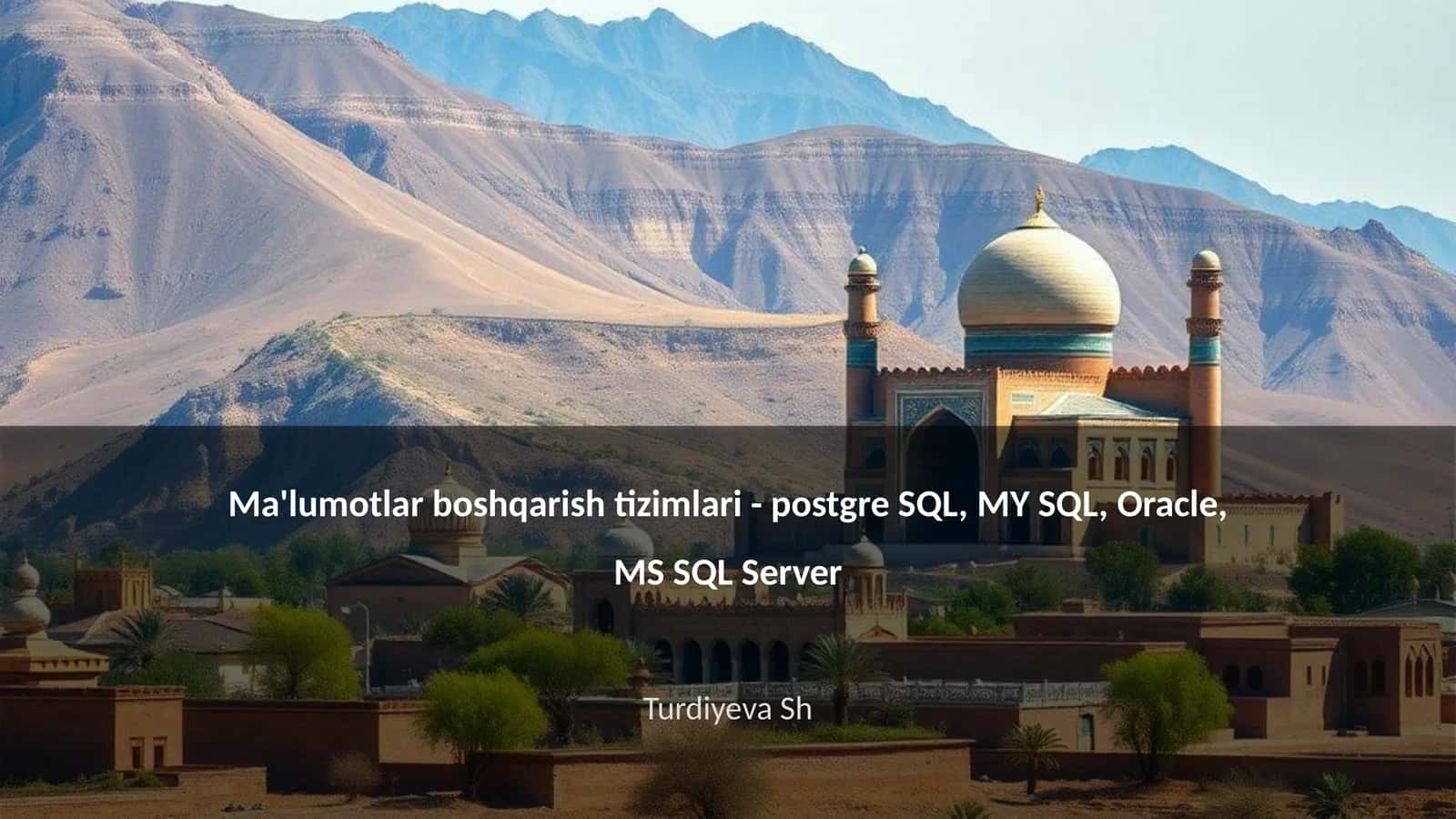 Ma'lumotlar boshqarish tizimlari