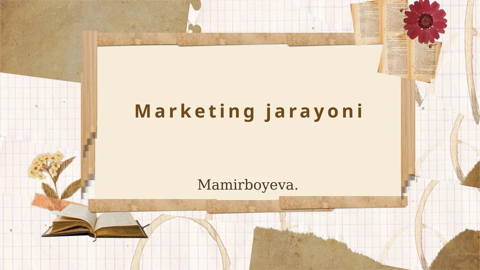 Marketing jarayoni Mamirboyeva