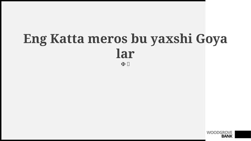 Yaxshi g'oyalarning ahamiyati va ta'siri