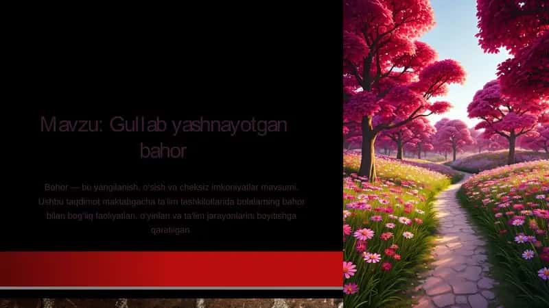 Gullab yashnayotgan bahor