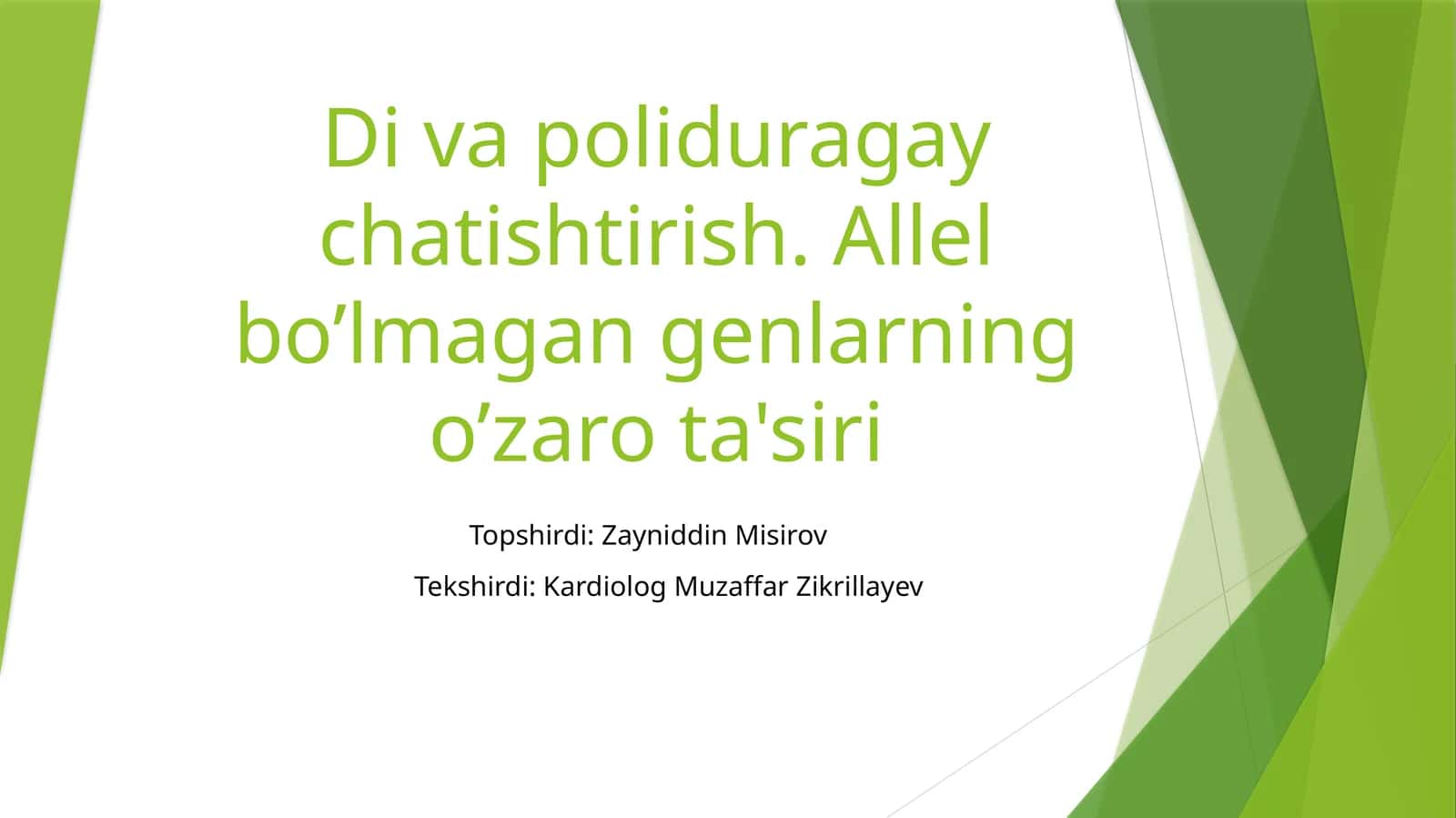 Di va Poliduragay chatishtirish