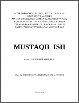 QADIMGI BOBIL PODSHOLIGI