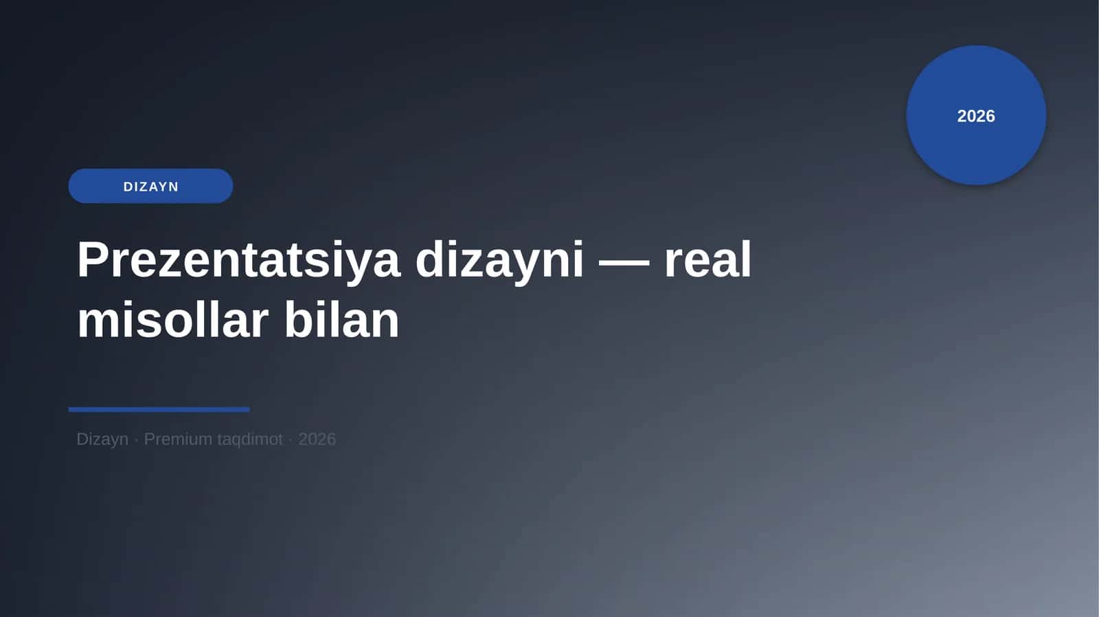 Prezentatsiya dizayni