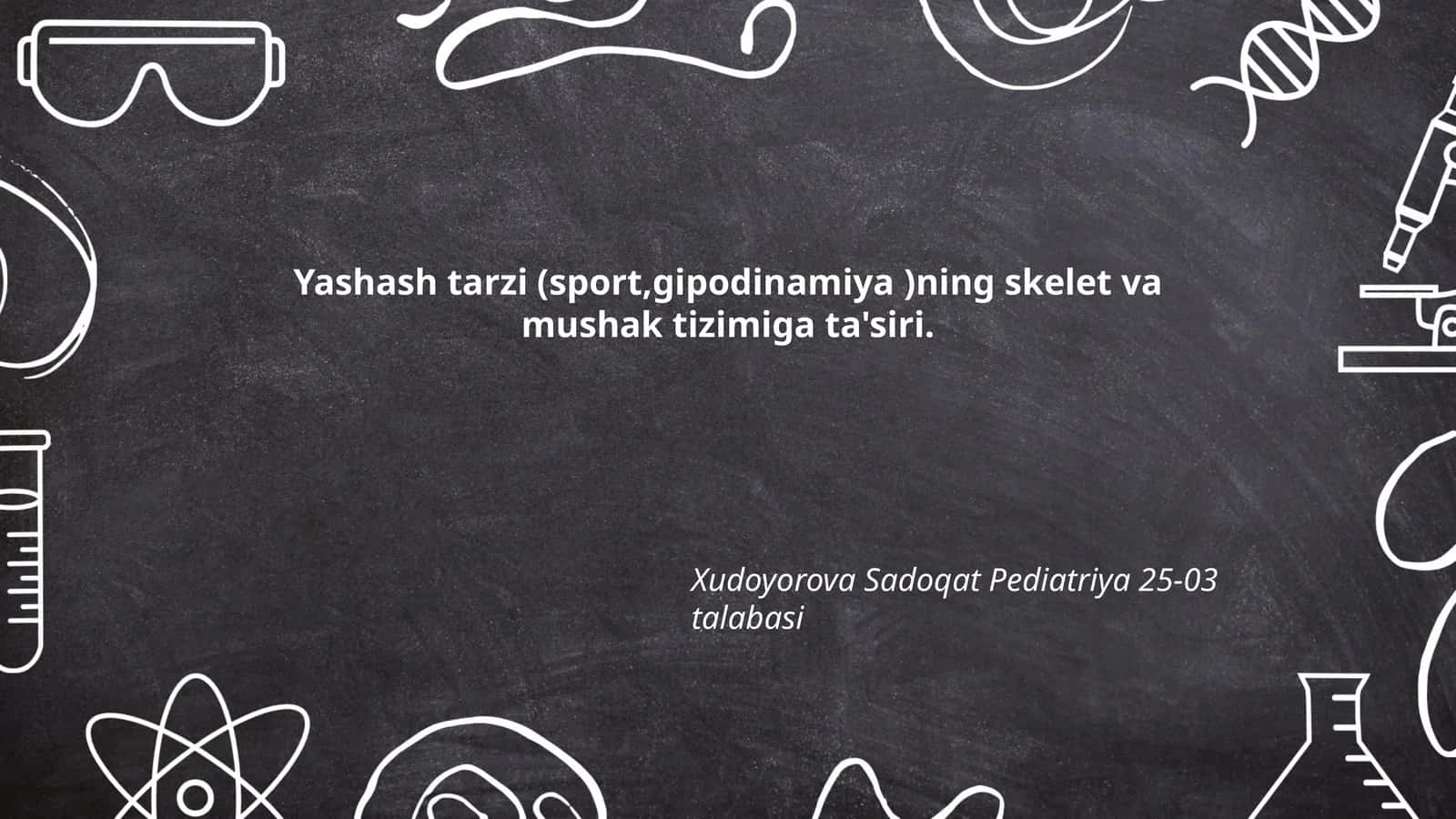 Yashash tarzi (sport, gipodinamiya)