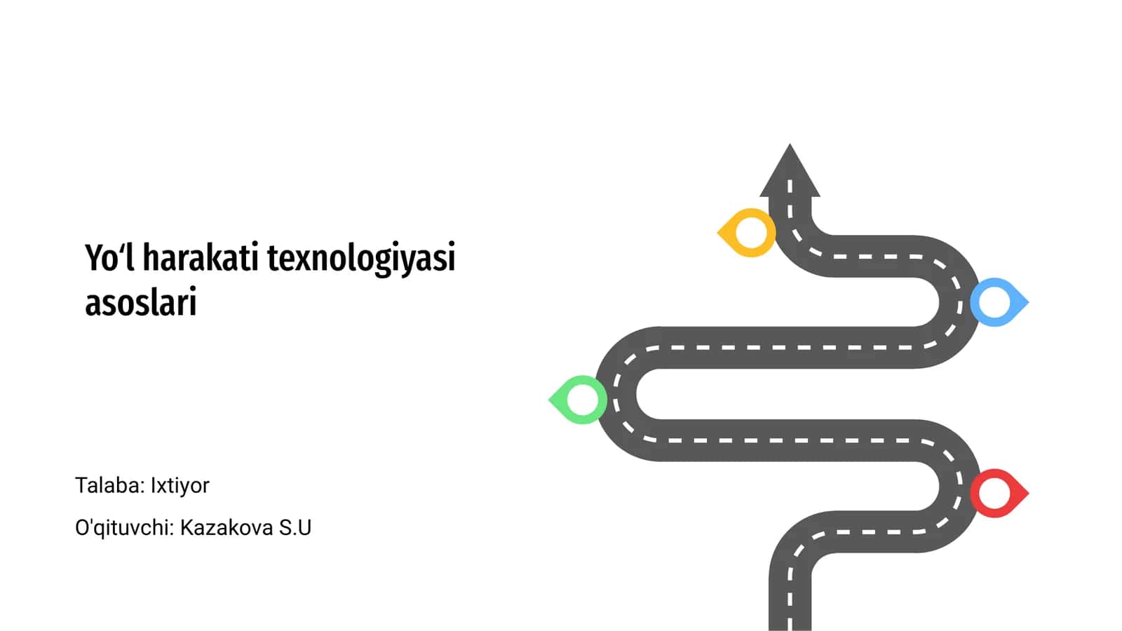 Yoʻl harakati texnologiyasi asoslari