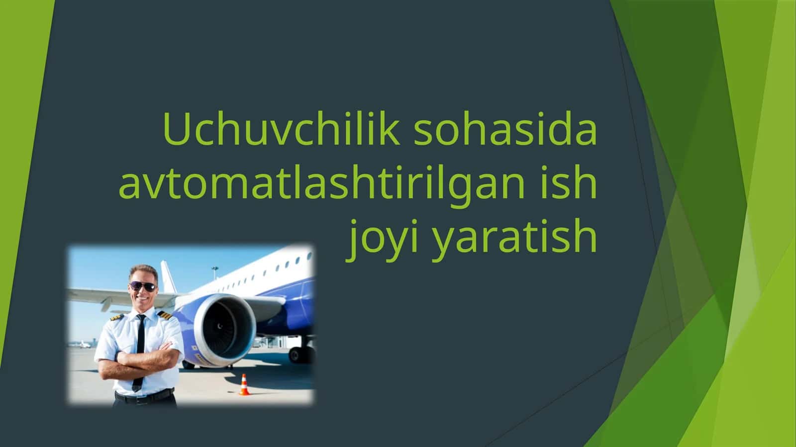 Avtomatlashtirilgan ish joyi yaratish