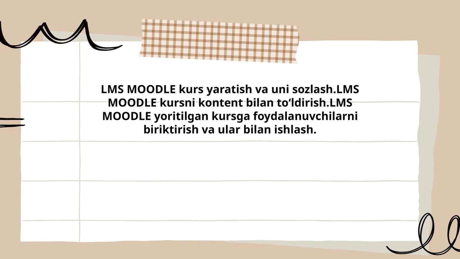 LMS MOODLE kurslari