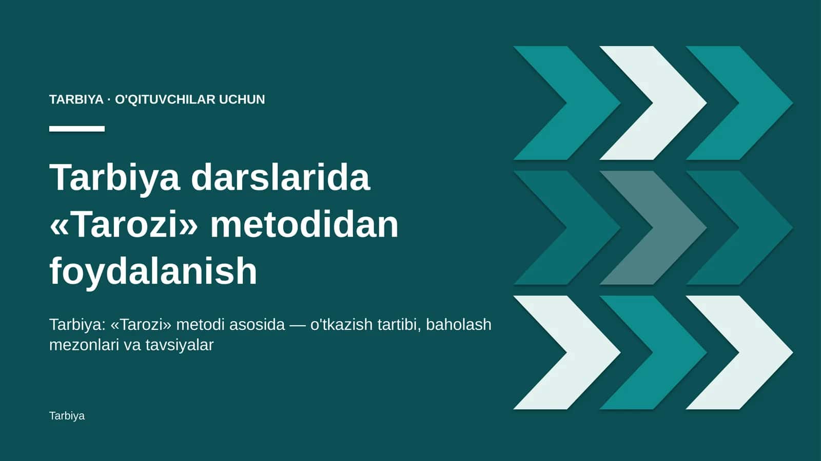 tarbiya darslarida tarozi metodidan foydalanish 3932