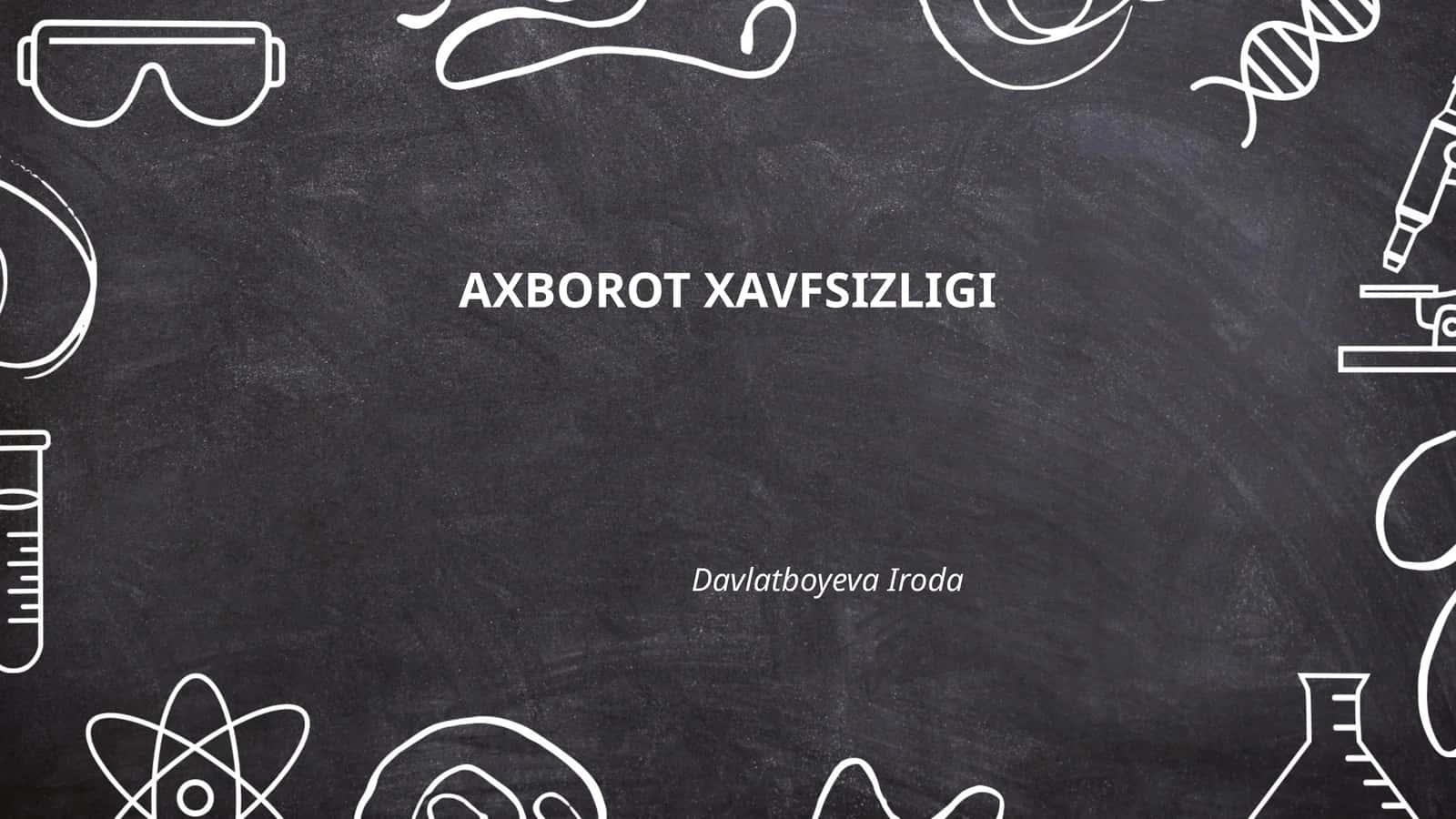 Axborot xavfsizligi