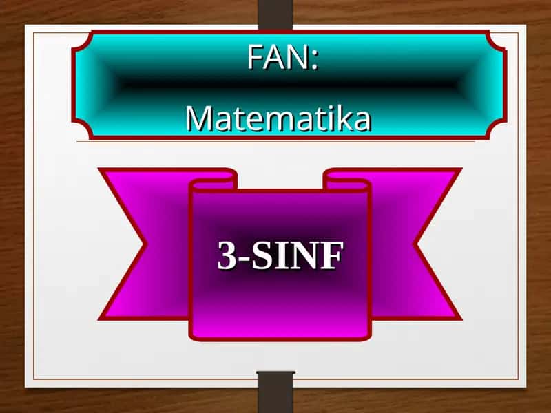 3-SINF Matematika