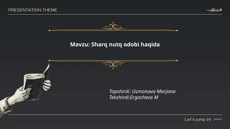 Sharq nutq odobi