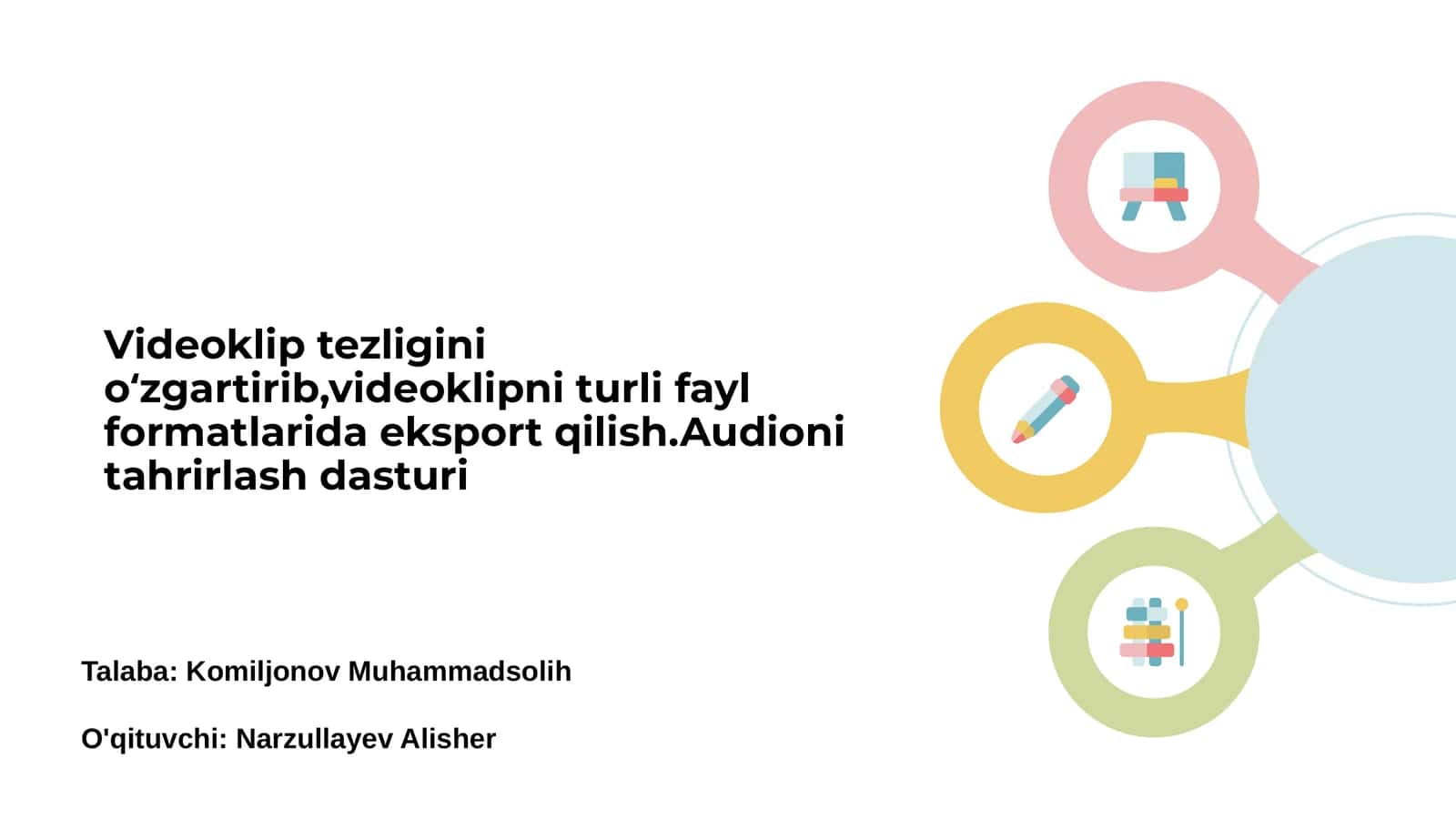 Videoklip tezligini oʻzgartirish