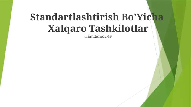ISO (Xalqaro standartlashtirish tashkiloti)