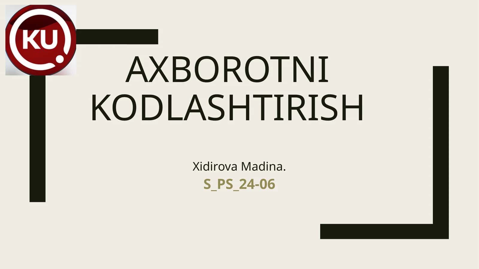 Axborotnikodlashtirish
