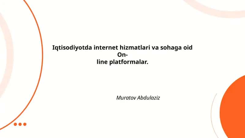 Raqamli to'lov tizimlari va elektron tijorat platformalari