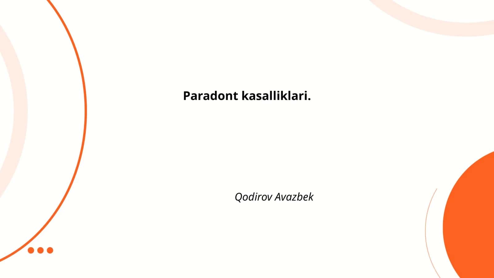 Paradont kasalliklari