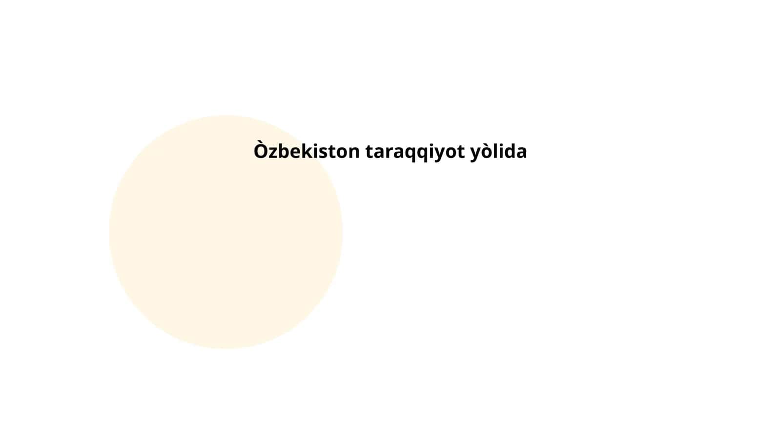 Iqtisodiy islohotlar O‘zbekistonda