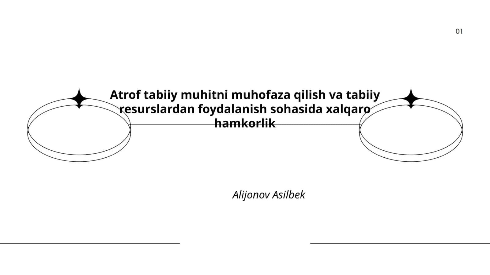 Atrof tabiiy muhitni muhofaza qilish va tabiiy resurslardan foydalanish sohasida xalqaro hamkorlik