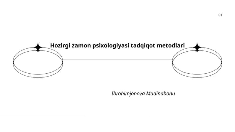 Hozirgi zamon psixologiyasi tadqiqot metodlari