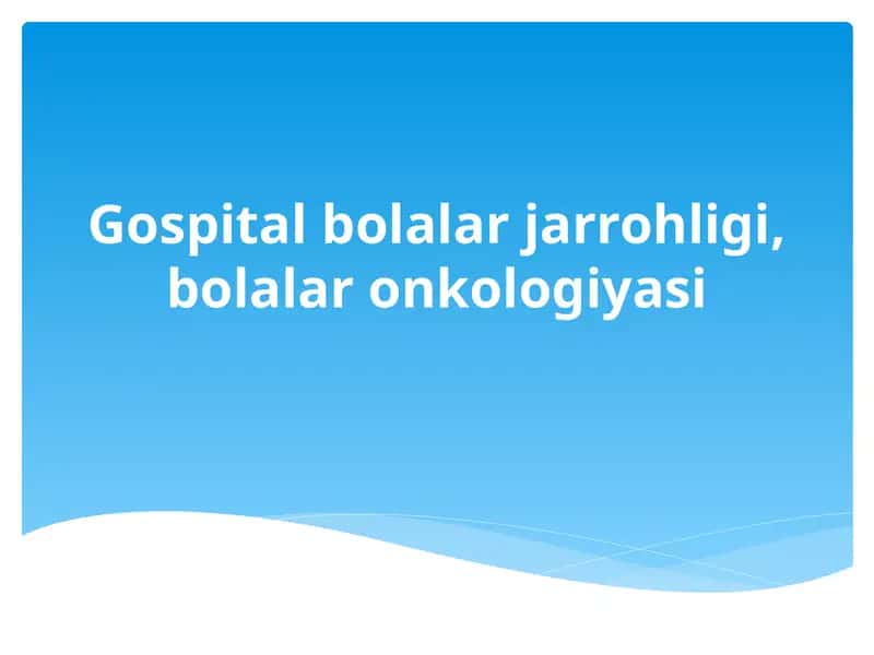 Karim Xojiyevich Tagirov bolalar xirurgiyasi