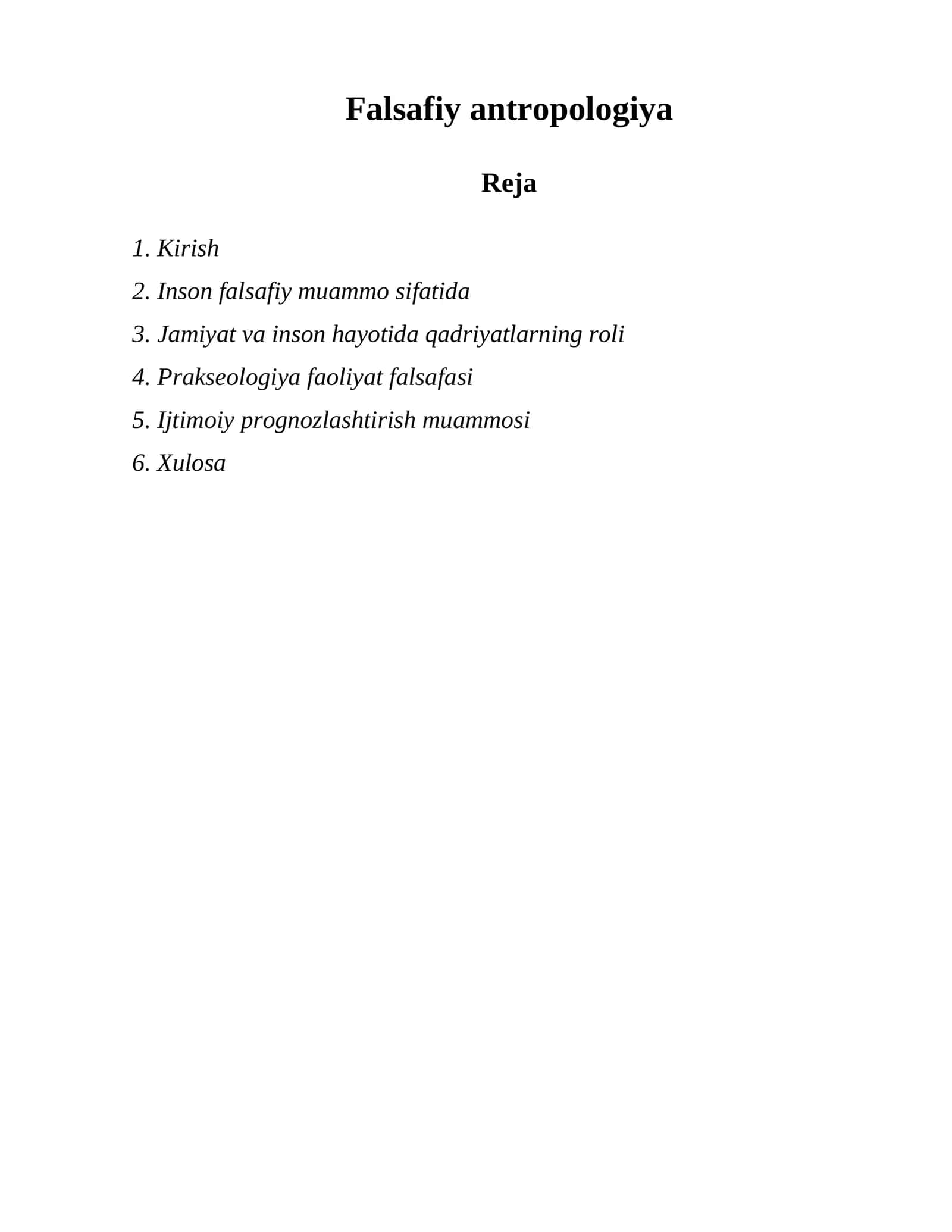 Falsafiy antropologiya