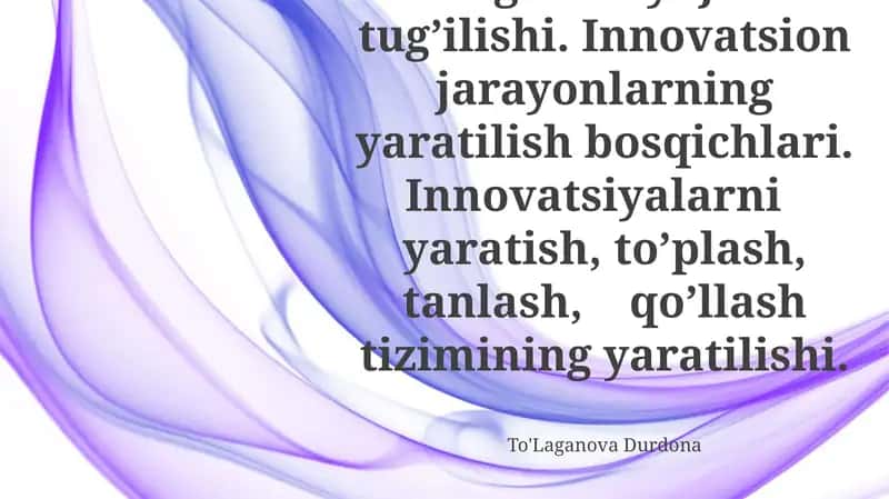 Innovatsiya Tsikli: G'oya dan Ta'sirga