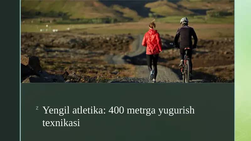 Yengilatletika: 400metrgayugurishtexnikasi