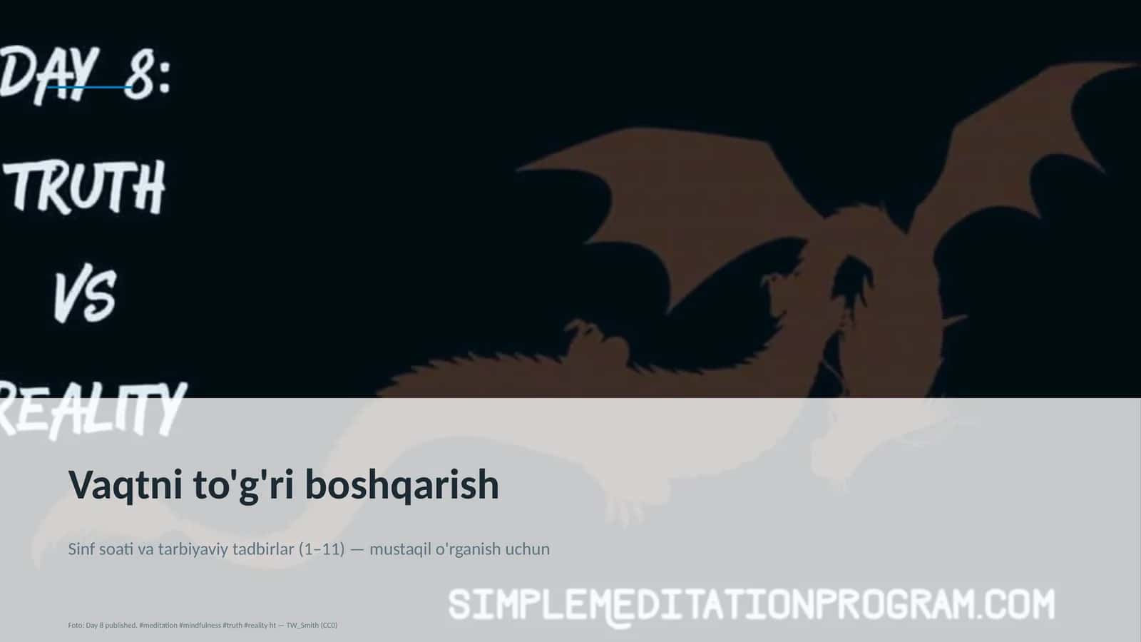 Sinf soati va tarbiyaviy tadbirlar