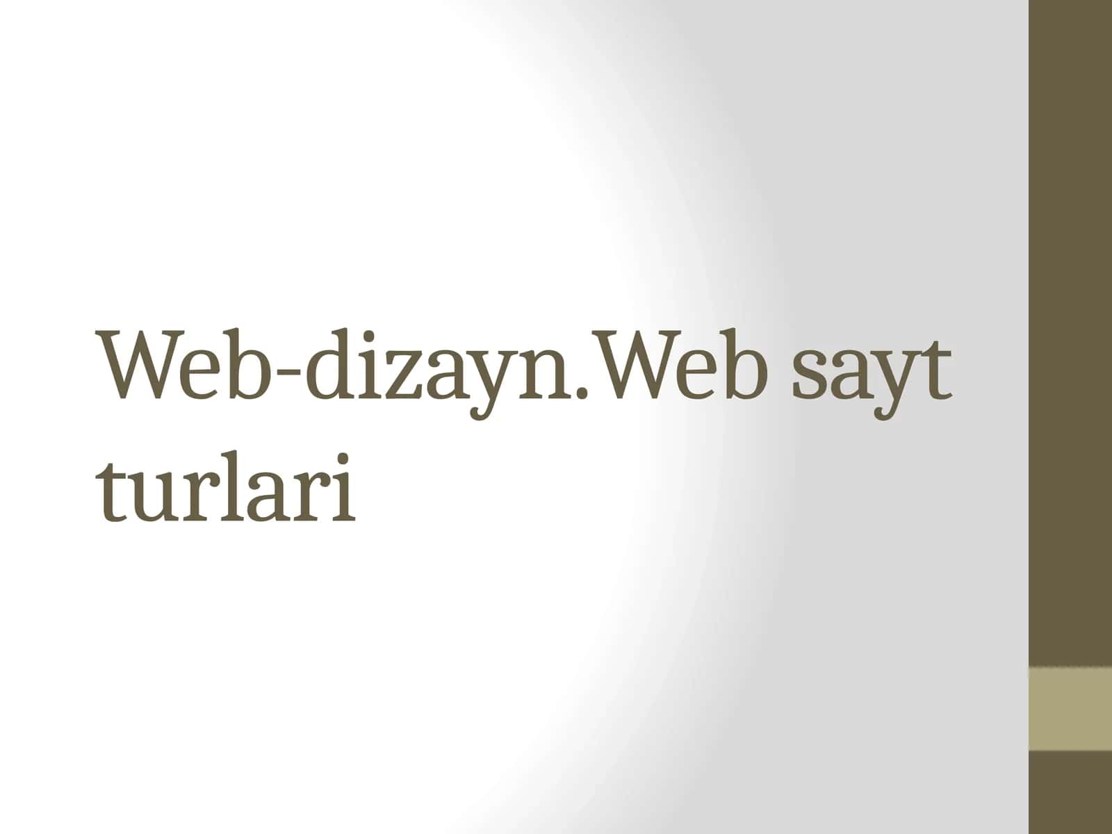 Web-dizayn.Websaytturlari