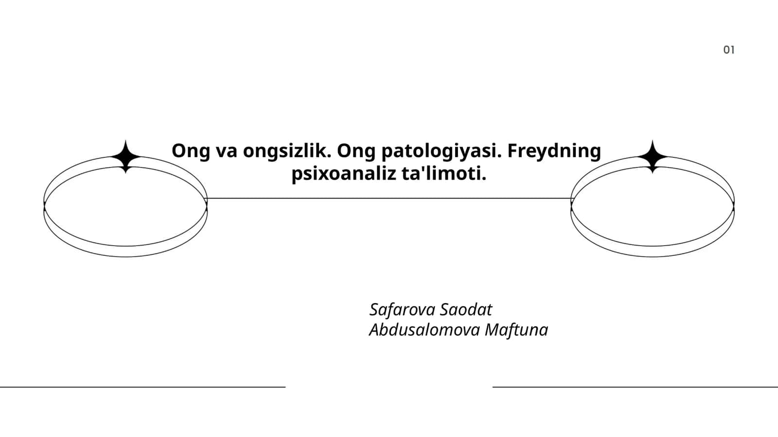 Ong va ongsizlik. Ong patologiyasi. Freydning psixoanaliz ta'limoti
