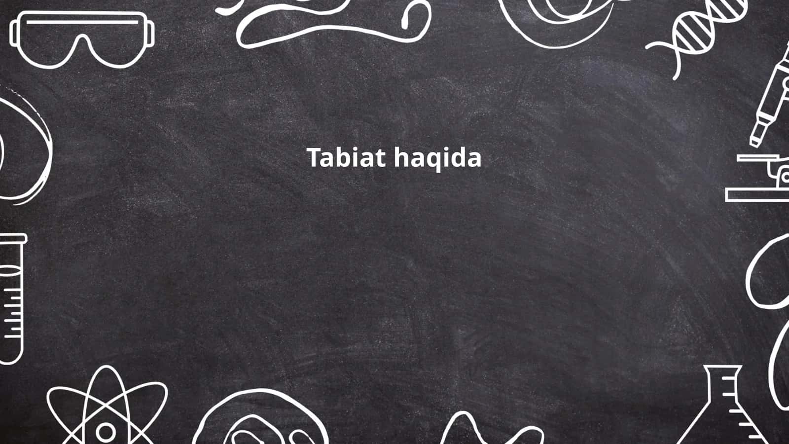 Tabiat haqida