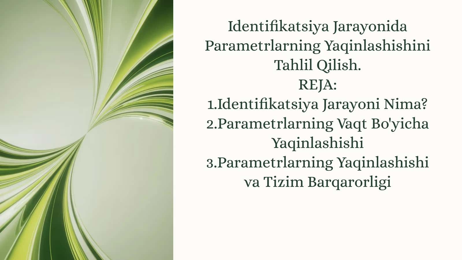 Avtomatik boshqarish nazariyasi (ABT)