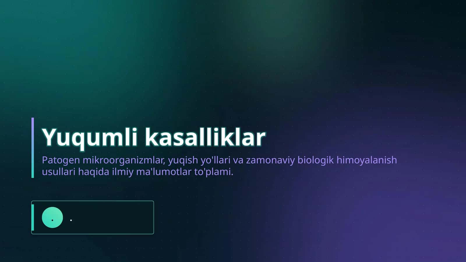 Yuqumli kasalliklar