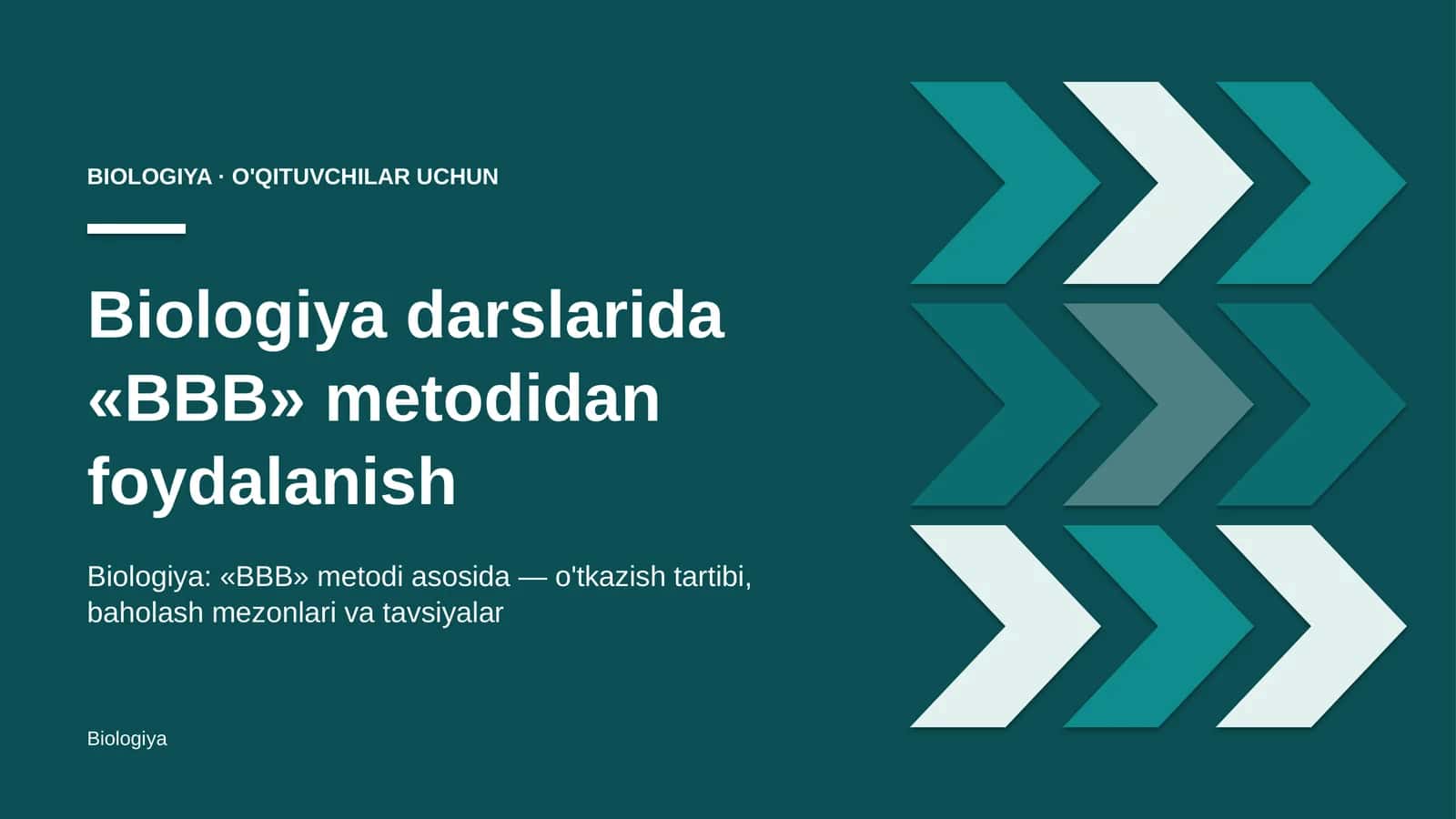 biologiya darslarida bbb metodidan foydalanish 8637