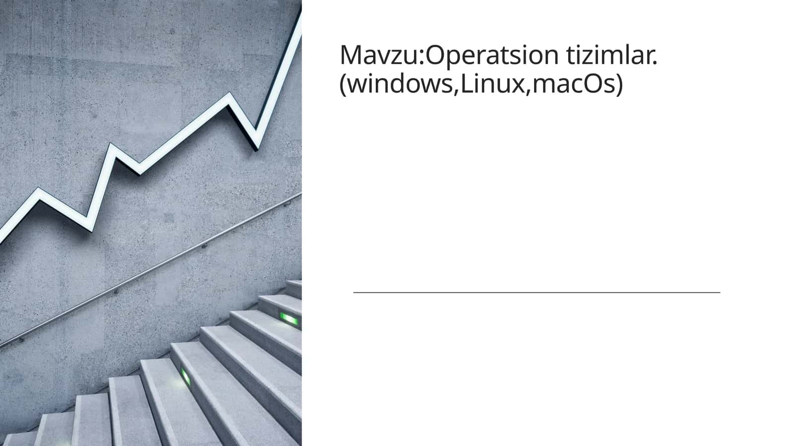 Operatsion tizimlar.(windows,Linux,macOs)